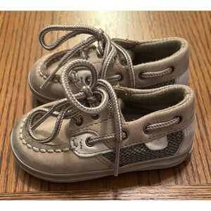 Sperry Top Sider Tan Bluefish Prewalker Shoes Size 2M
